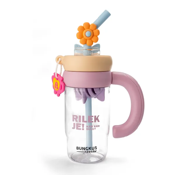 Bungkus Kaw Kaw Signature Collection Bloome Mug with Straw Tumbler 1000ml - Image 3