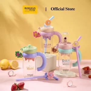 Bungkus Kaw Kaw Signature Collection Bloome Mug with Straw Tumbler 1000ml