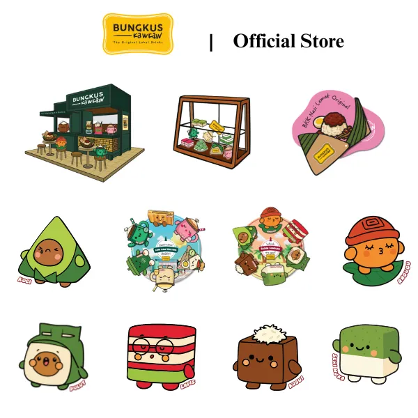 Bungkus Kaw Kaw Fridge Magnet Malaysia Kopitiam Icon Series