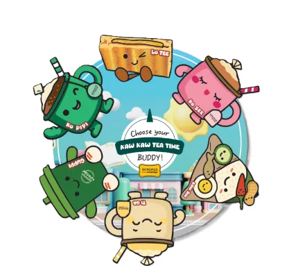 Bungkus Kaw Kaw Fridge Magnet Malaysia Kopitiam Icon Series - Image 4