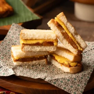Roti Bakar – Otak-otak + Cheese