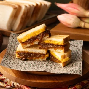 Roti Bakar – Sambal Udang Kering & Cheese